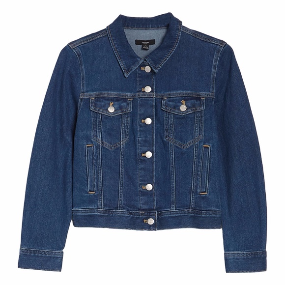 J. Crew Jackets & Blazers - NWT $128 J. Crew Blue Denim Cotton Jacket in size XS Petite!